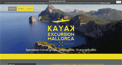 Desktop Screenshot of kayakexcursionmallorca.com